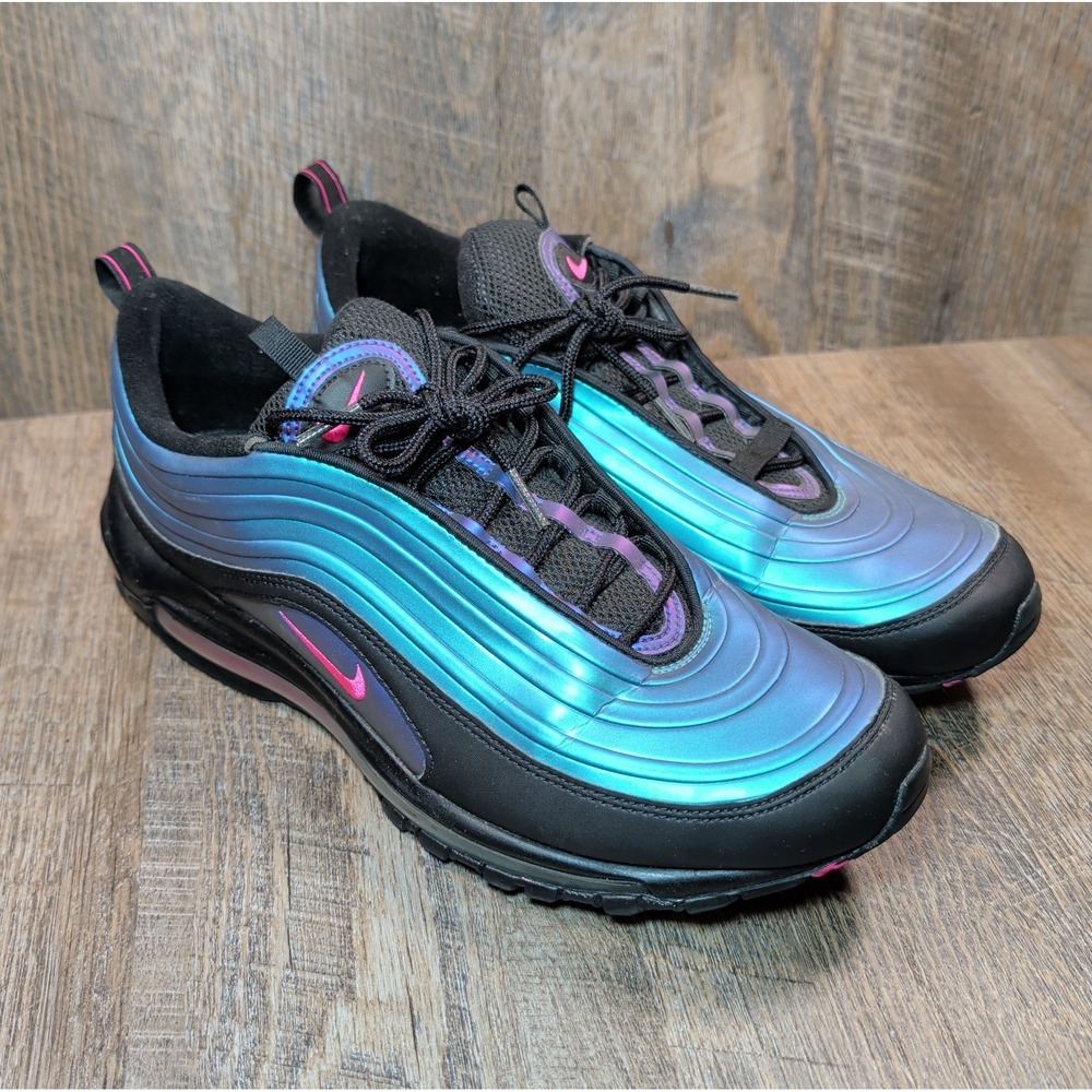 Nike Air Max 97 LX Throwback Future Men's Size 12 Black Purple Running Sneakers